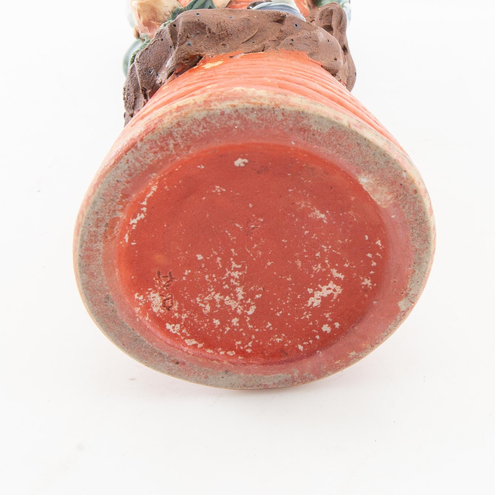 Vase "Sumida gawa ware" Japan first half of the 20th century partially glazed ceramic.