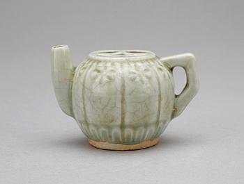 MINIATYRKANNA, keramik, Yuan dynastin.