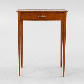 A Swedish Empire mahogany table, early 19th century.