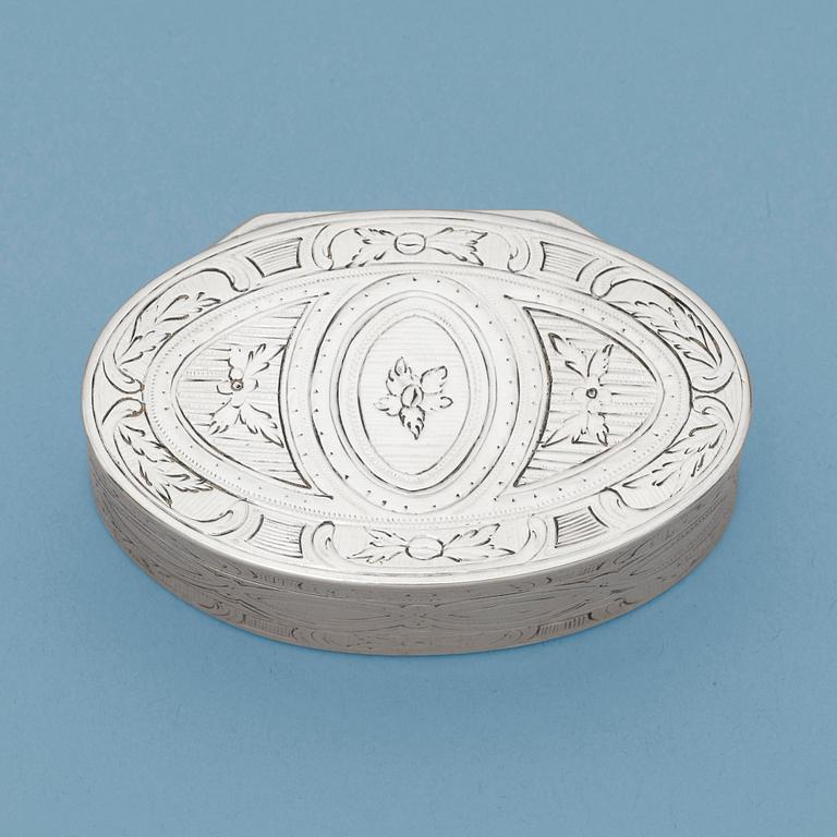 SNUSDOSA, Jonas Berg, Stockholm 1780. Gustaviansk.