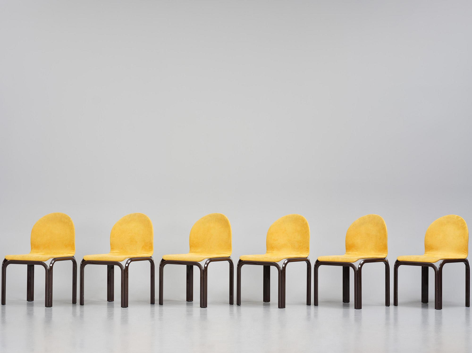 Gae Aulenti, stolar, sex stycken, "Orsay", Knoll International, Italien, efter 1976.