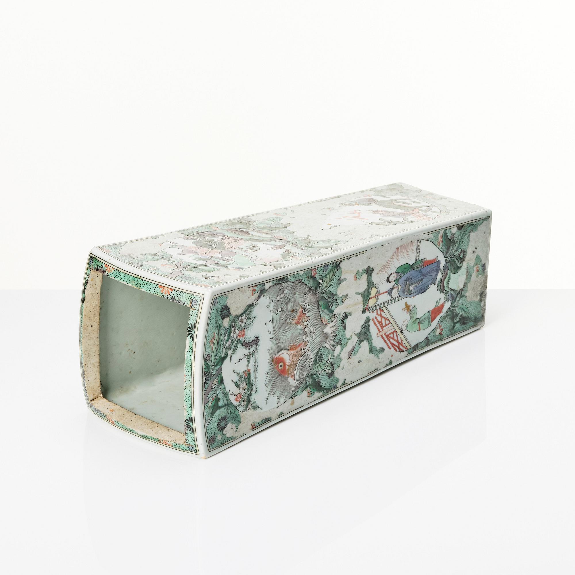 Vas, porslin. Kina, Qingdynastin, Kangxi (1662-1722).