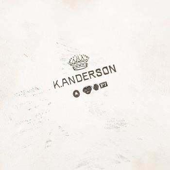 SKÅL, silver, K Anderson, Stockholm 1917. Vikt ca 480 gram.