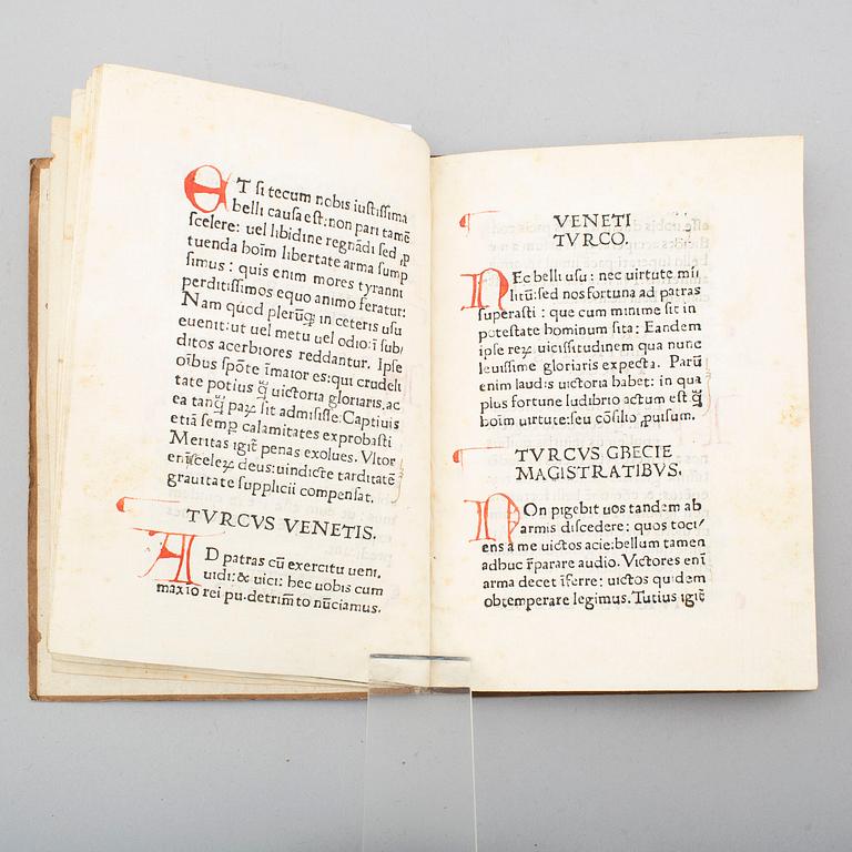 BOOK, Incunable, Rome 1473.