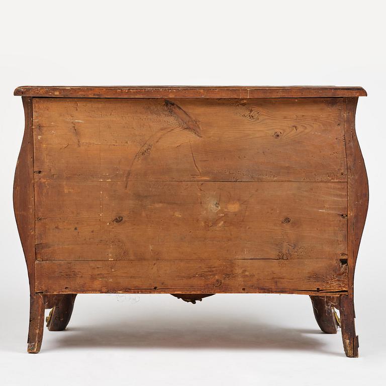 A Swedish rococo parquetry commode attributed to J. Sjölin (master in Köping and Kungsör 1767-85).
