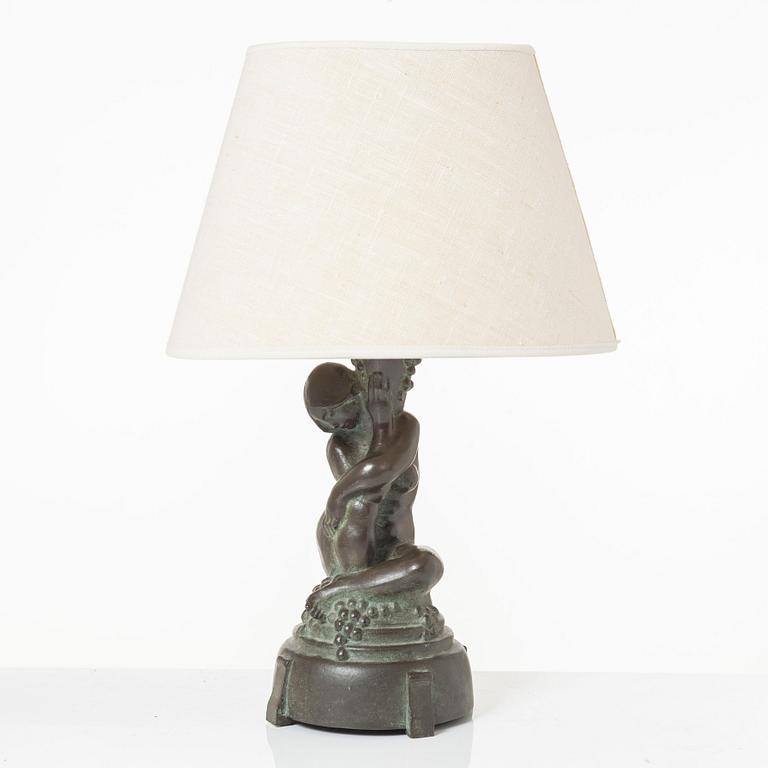 Axel Gute, Table lamp, early 20th century.