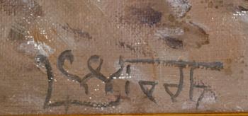 LEONARD WIEDH, olja på duk, signerad.