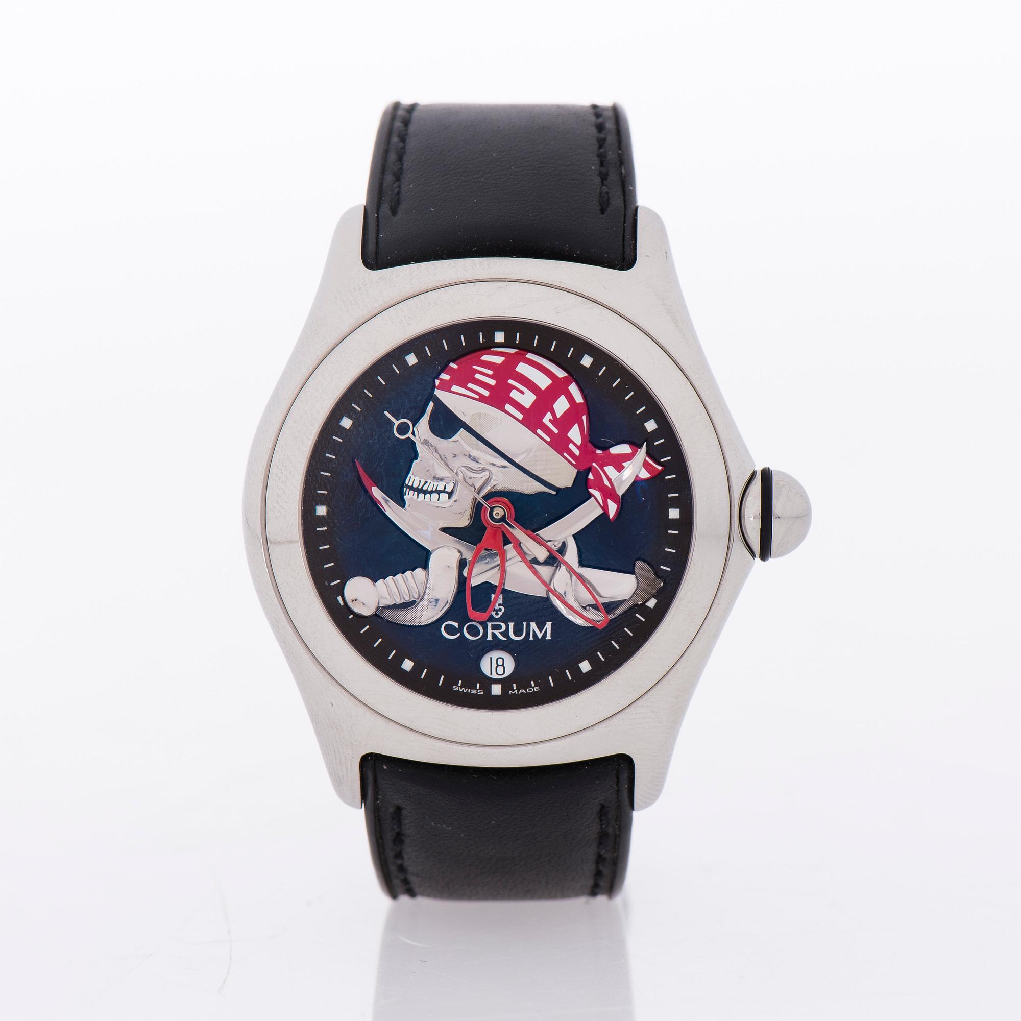 CORUM, Bubble Privateer, wrist watch, 45 mm.