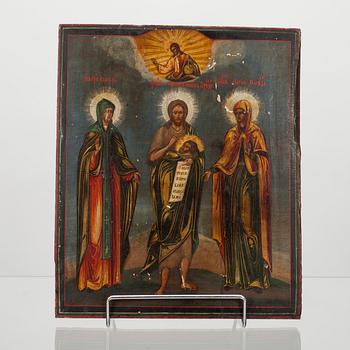 IKON, Ryssland, 1800-tal, tempera på pannå.