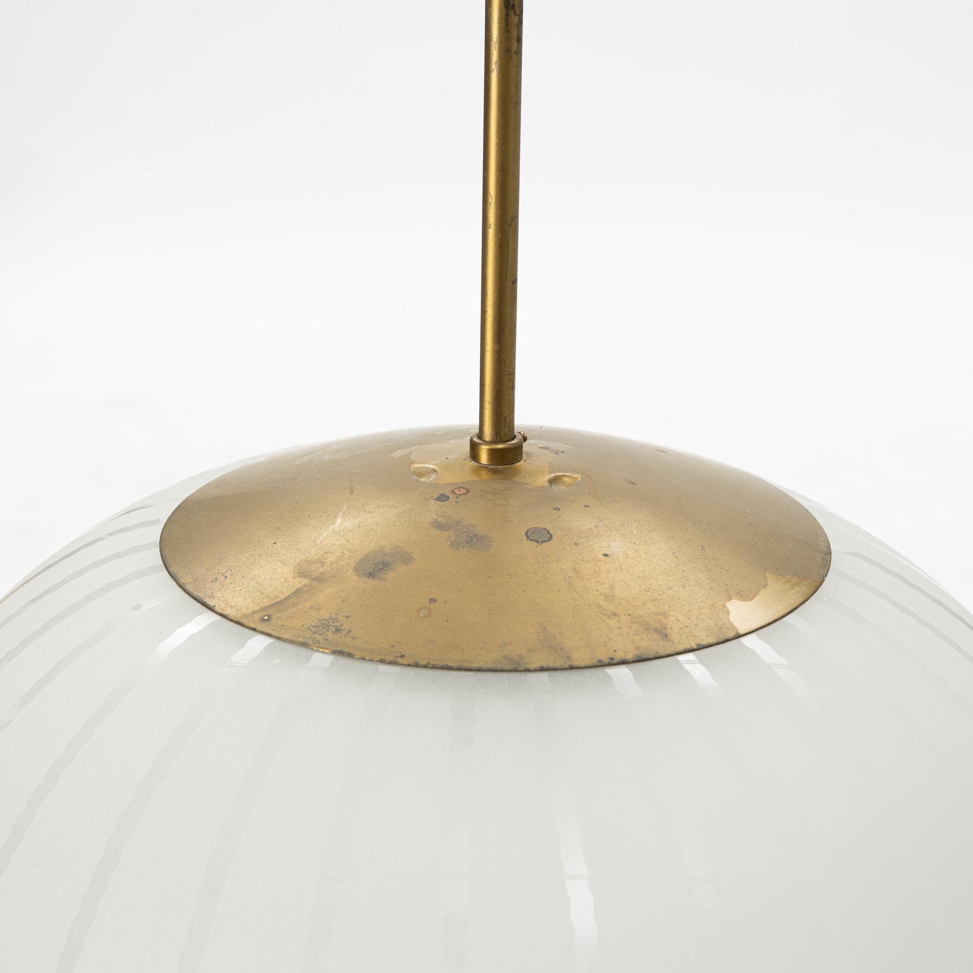 Harald Notini, taklampor, ett par, modell "11335B", Arvid Böhlmarks Lampfabrik, 1940-tal.