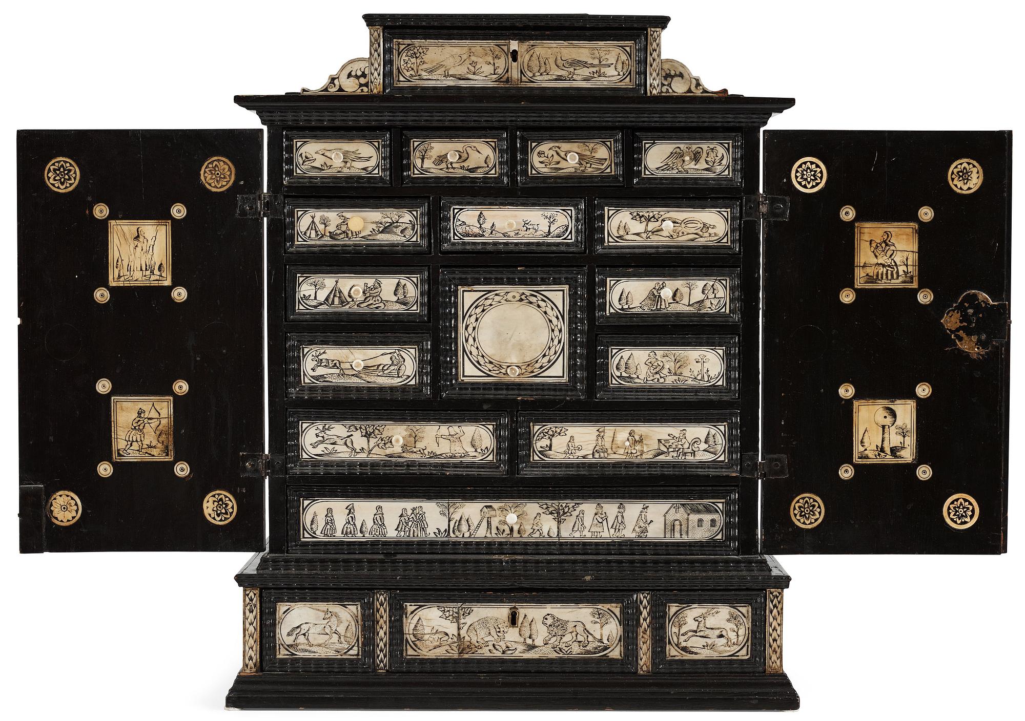 A Swedish cabinet from the late 17th century.