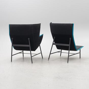 Nipa Doshi & Jonathan Levien, a pair of "Paper Planes" armchairs, Moroso, Italy.