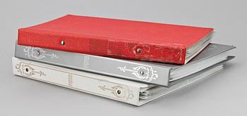 ALBUM 3 st MED KUNGLIGA VYKORT, flertal olika kunga- och furstehus, bla Italien, Spanien. 1910-tal till sent 1900-tal.