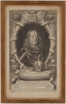 GRAVYRER, 4 st, bland annat George Vertue, 1700-tal.