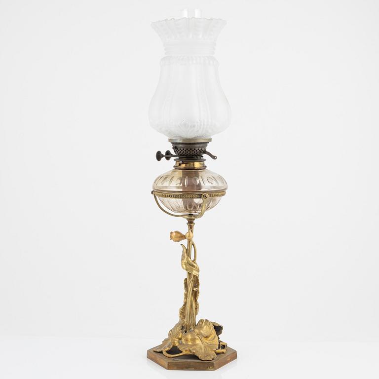 A kerosene lamp, early 20th Century.