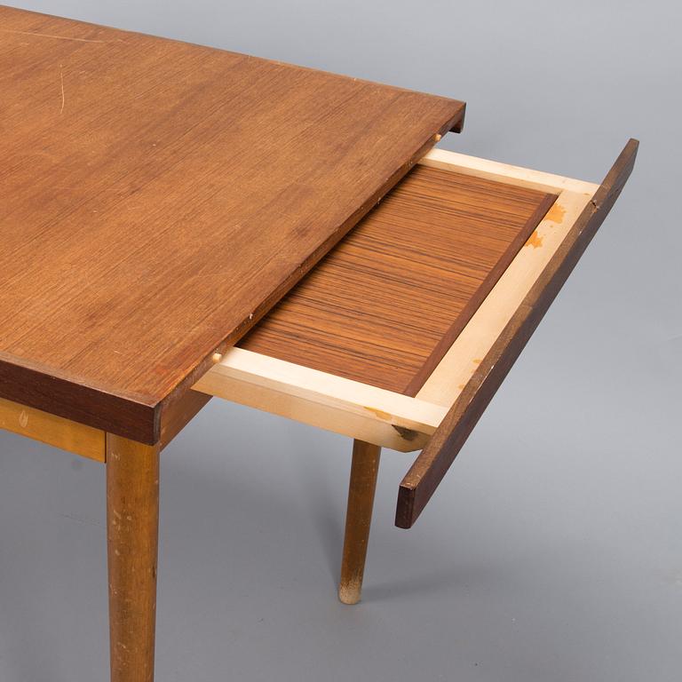 A set of four  chairs by Edsby Verken and a mid 20th century table.