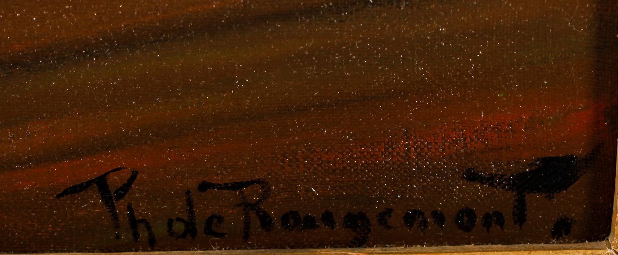 PHILIPPE DE ROUGEMONT, olja på duk, signerad.