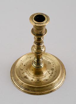 LJUSSTAKE, mässing, 1600-tal.