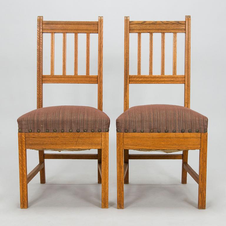 Louis Sparre, A table and two chairs for Aktiebolaget Iris, Borgå around 1900.