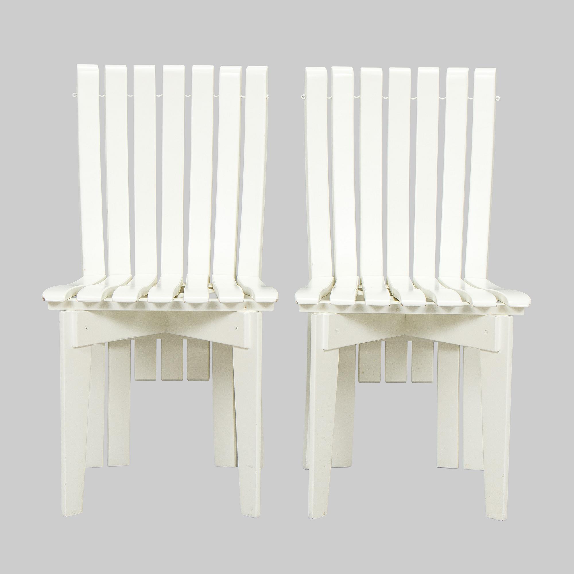 Alvar & Aino Aalto, trädgårdsmöblemang, 5 delar, "Aurinko"-serien, Artek 2000-tal.