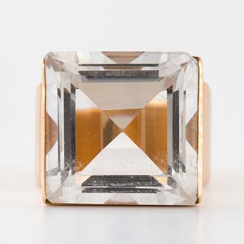 ATELJÉ STIGBERT, a faceted rock crystal ring.