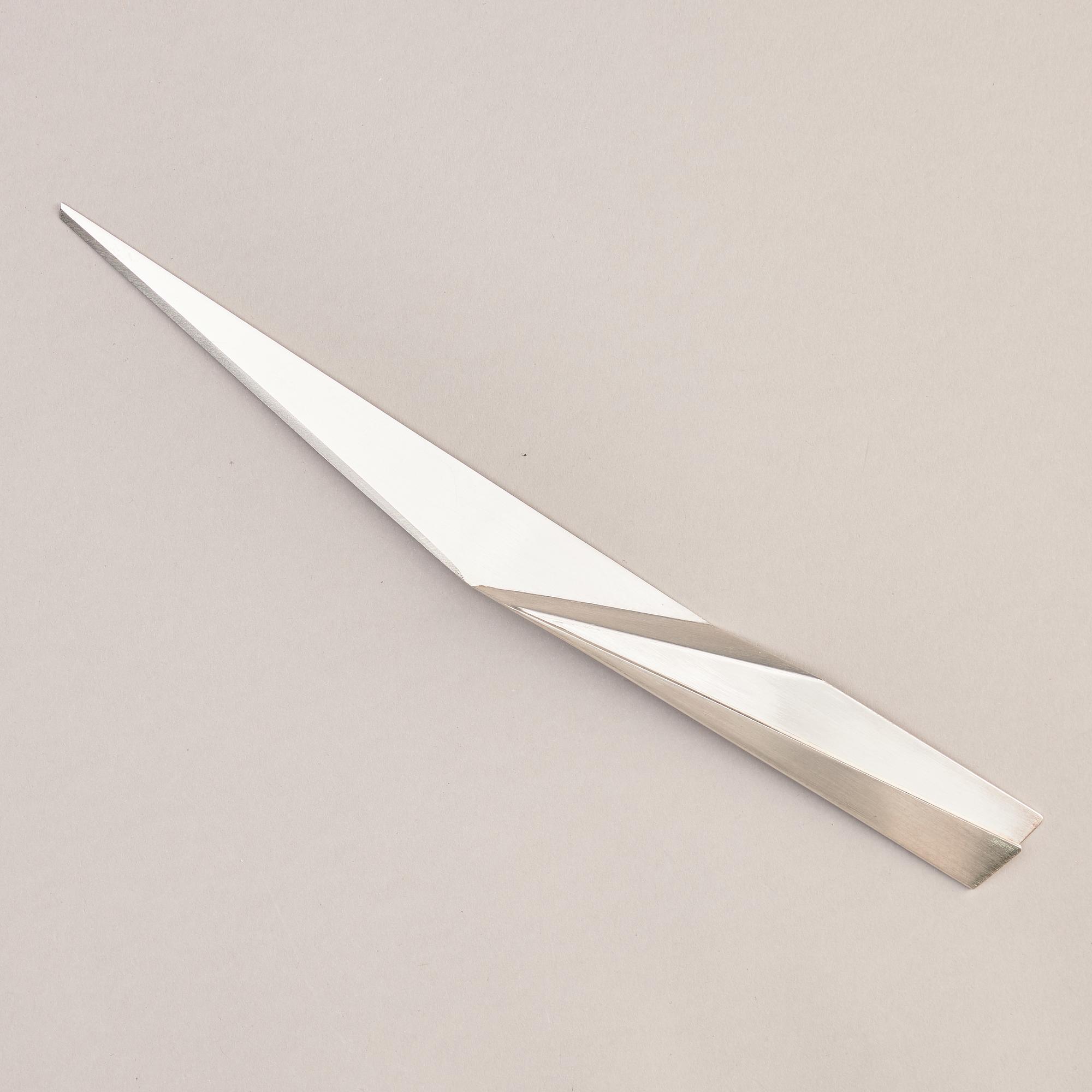 A sterling silver letter knife, mark of Rolf Lindståhl, Stockholm 2000.