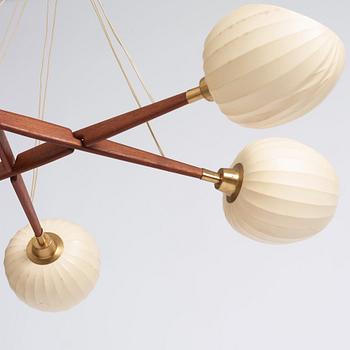 Hans Bergström, a ceiling lamp, ateljé Lyktan, Sweden 1950s.