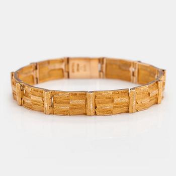 Björn Weckström, A 14K gold bracelet "Cascade". Lapponia 1969.