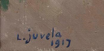 LENNU JUVELA, olja på duk, sign o dat 1917.