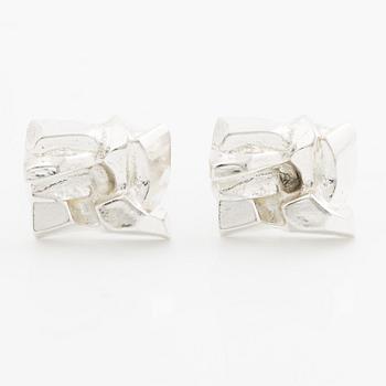 Björn Weckström, Cufflinks, a pair, silver. Lapponia 1972.