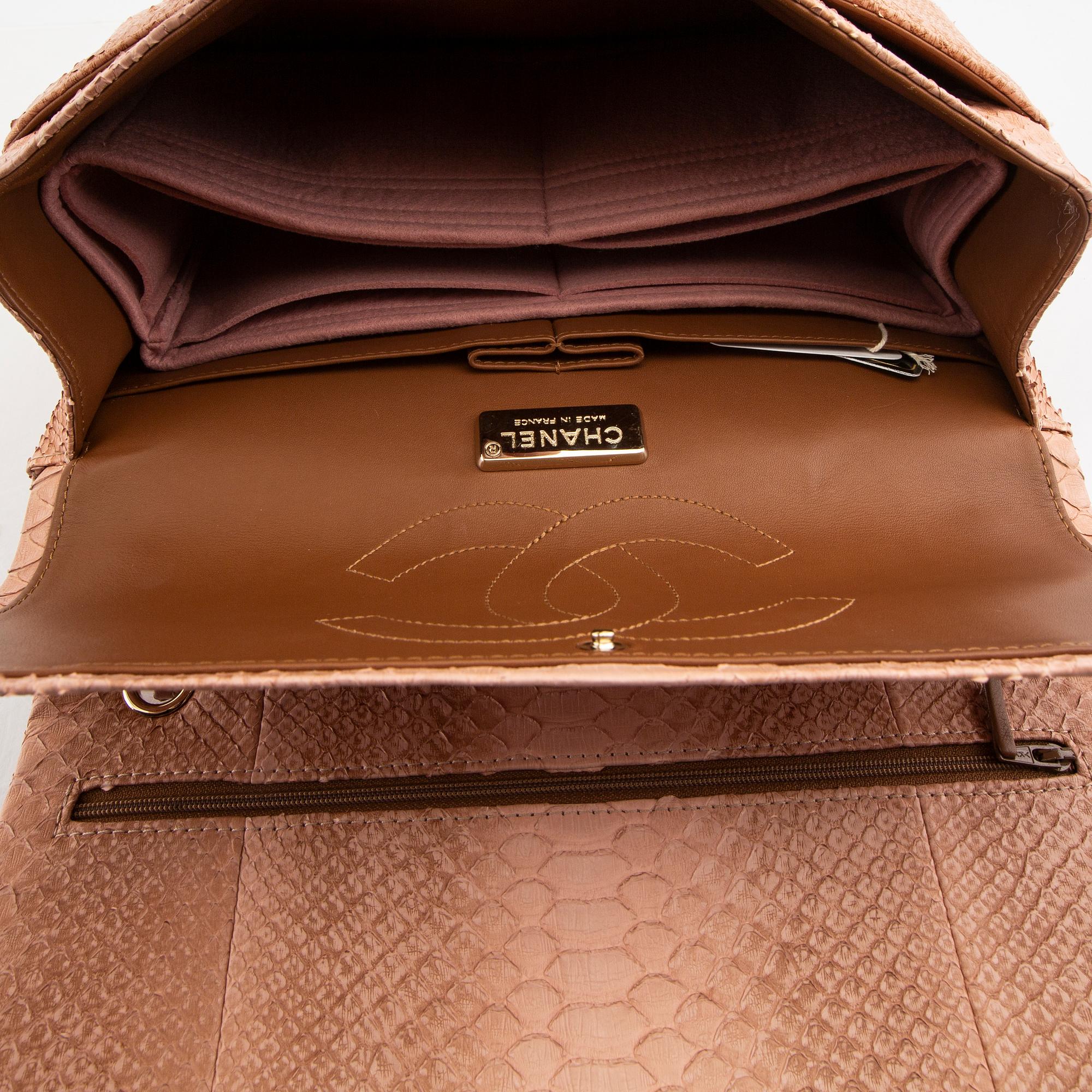 Chanel "Timeless/Classique python crossbody".
