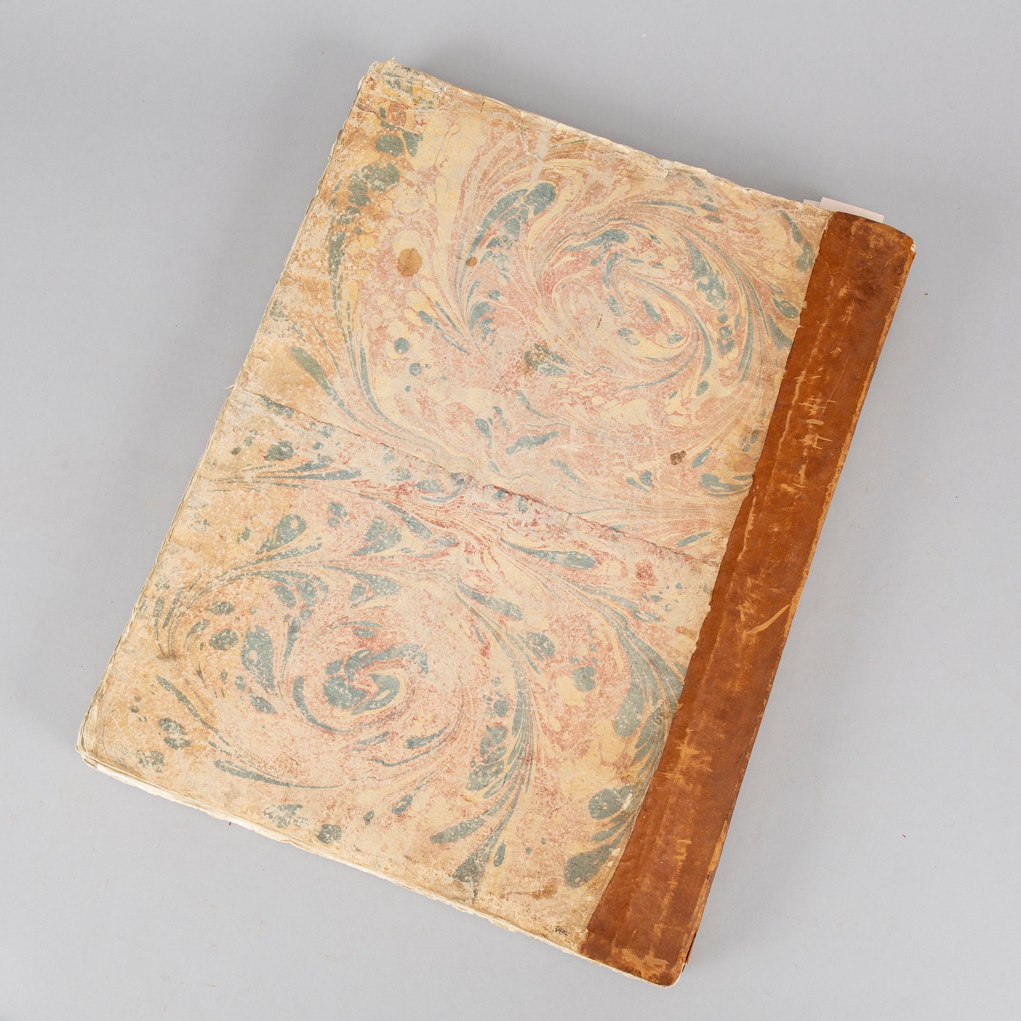 44 magnifika dubbelsidiga planscher från Rom, 1763.