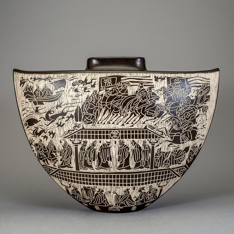 GOLVVAS, porslin, Kina, 1900-tal.