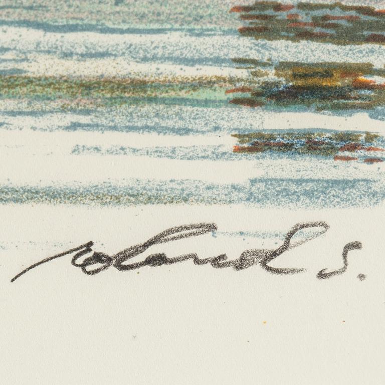 ROLAND SVENSSON, colour lithograph, signed and no 284/350.