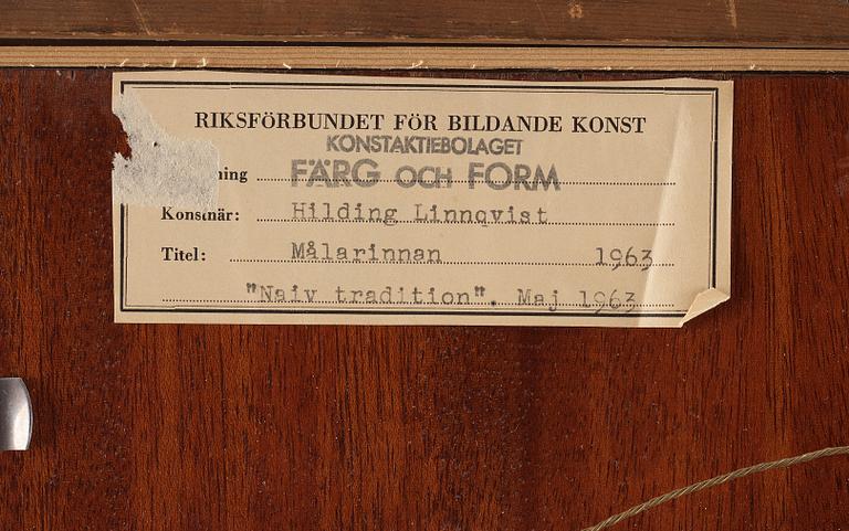 Hilding Linnqvist, "Målarinnan".
