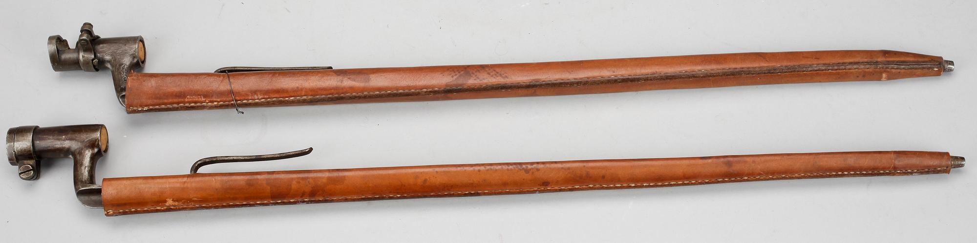 BAJONETTER, 2 st, 1800-tal.