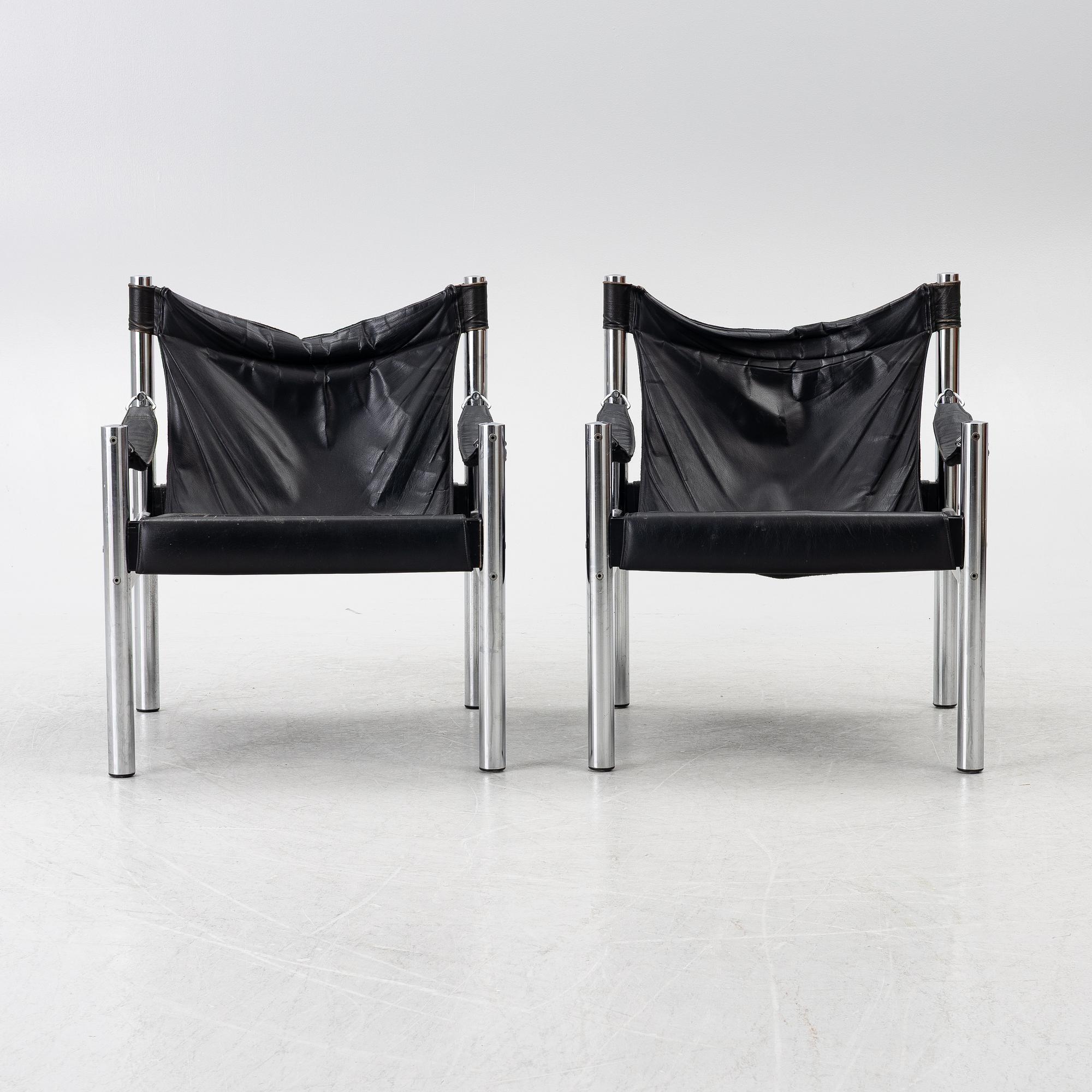 A pair of armchairs, Johansson Design, Markaryd, second half of the 20th century.