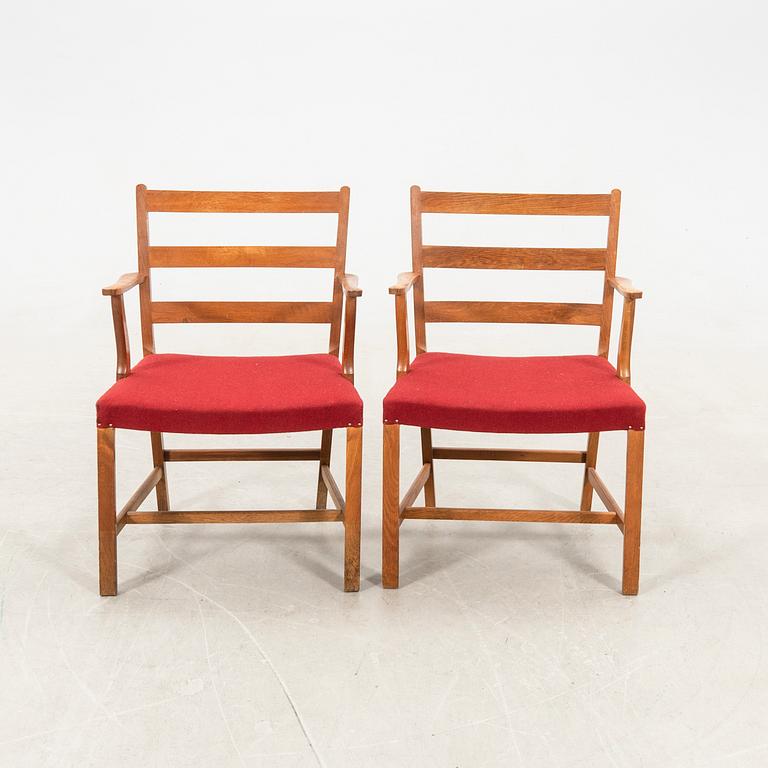 Armchairs 1 pair, model "142", FDB Møbler, Denmark 1940s/50s.