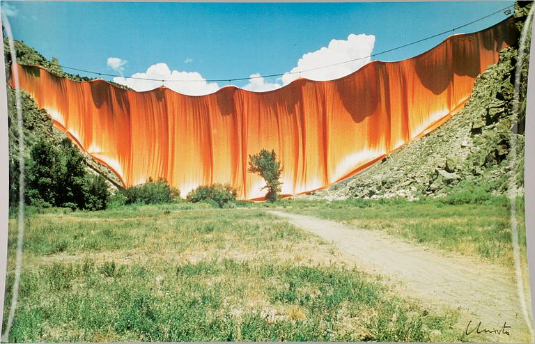 CHRISTO, affischer 3 st. Sign.