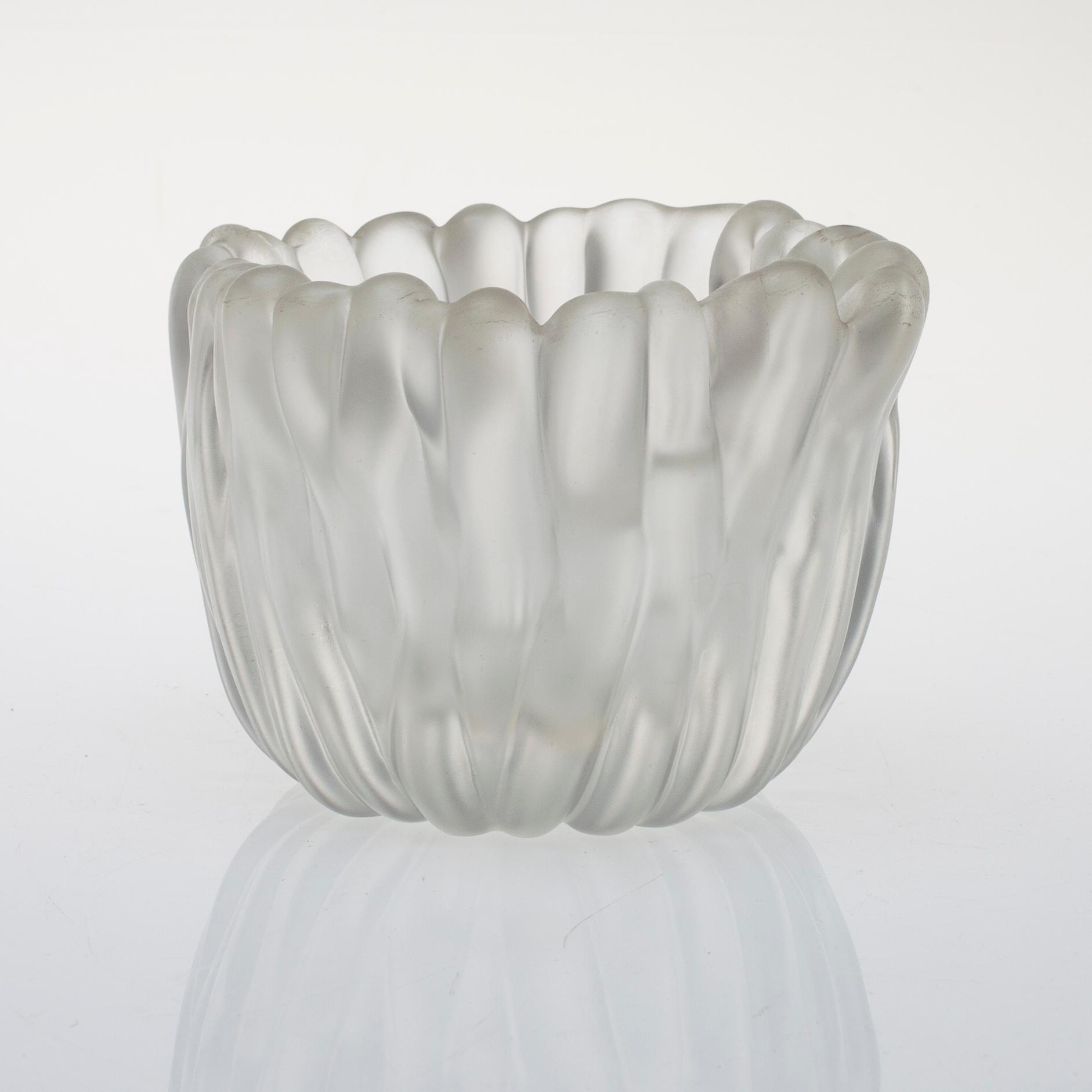 SKÅL, glas, "Renlav", signerad Tapio Wirkkala Iittala.