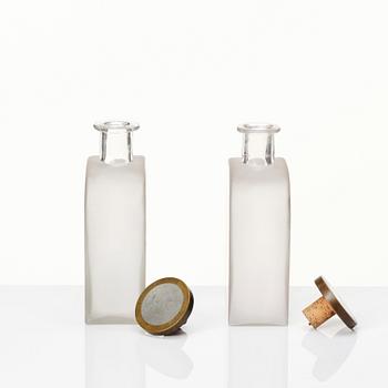 Björn Trägårdh, and Svenskt Tenn, two bottles with stoppers, Sweden 1930s.