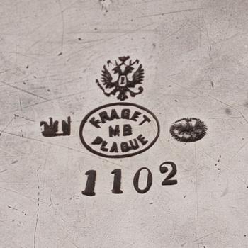 KAROTTER, 4 st, försilvrade, Fraget, Warszawa, Polen sekelskiftet 1800/1900.