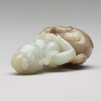 FIGURIN, nefrit. Kina, 1900-tal.