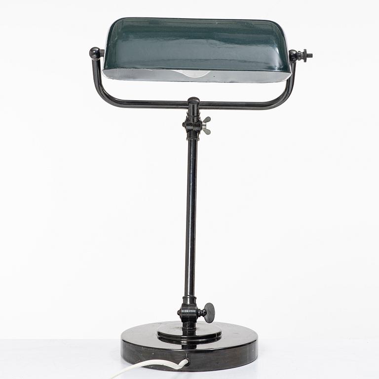 Böhlmarks, desk lamp, no. B218, 1920s.