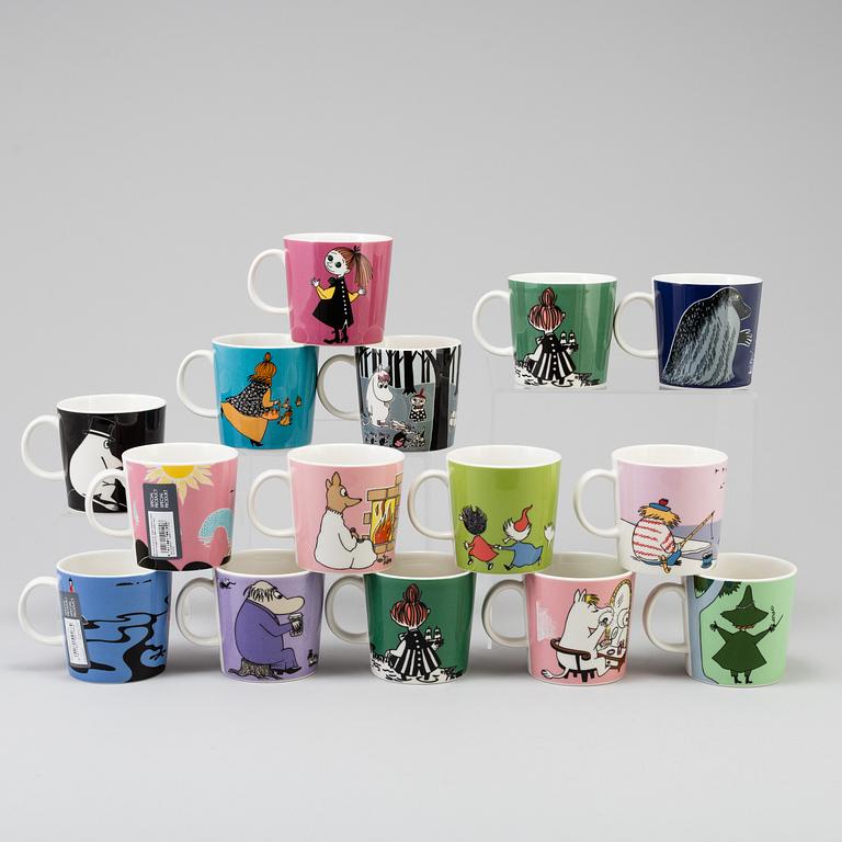 MUMIN MUGGAR, 15 ST. Moomin-Characters, Arabia, Finland.