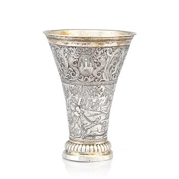 240. A Swedish silver beaker, marks of Olof Löfvander, Luleå 1812.