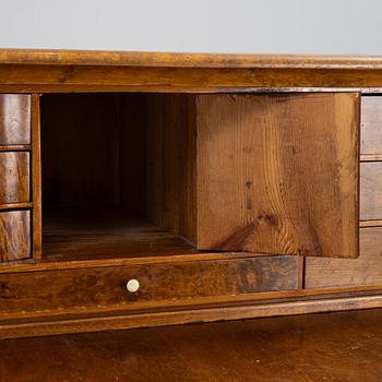 A birch-veneered dresser, second half of the 19th century.