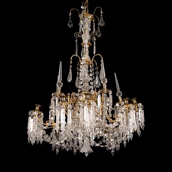 A late 19th-century chandelier.