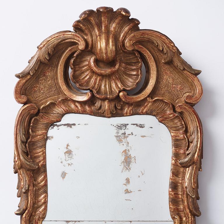 A Swedish rococo mirror.