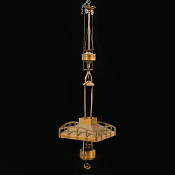 FOTOGENLAMPA, jugend, 1900-talets början, höjd ca 160 cm.